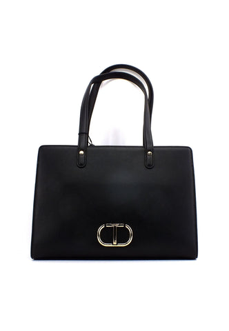 TWINSET Borsa Top Handle Nero 231TB7252 - Sandrini Calzature e Abbigliamento