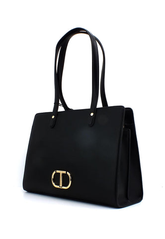 TWINSET Borsa Top Handle Nero 231TB7252 - Sandrini Calzature e Abbigliamento