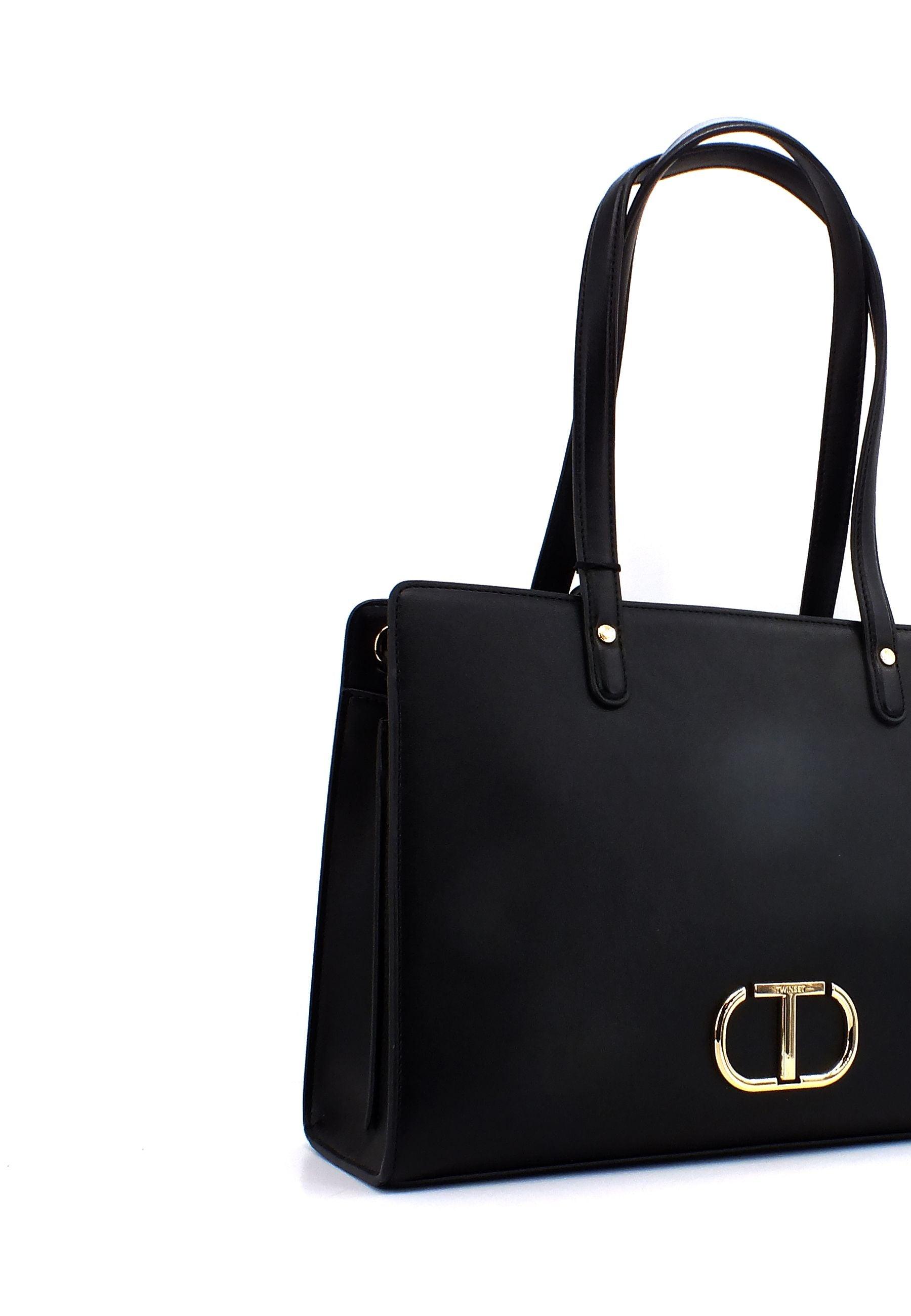 TWINSET Borsa Top Handle Nero 231TB7252 - Sandrini Calzature e Abbigliamento