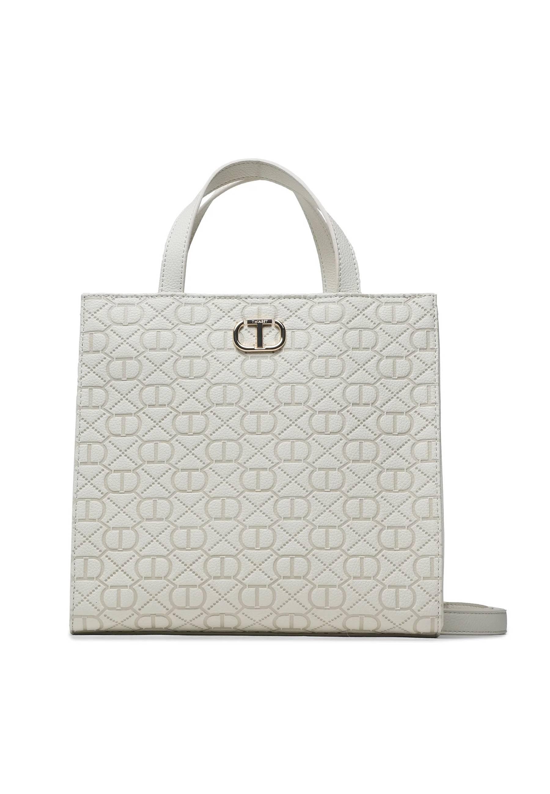 TWINSET Borsa Tote Avorio 231TB711B - Sandrini Calzature e Abbigliamento