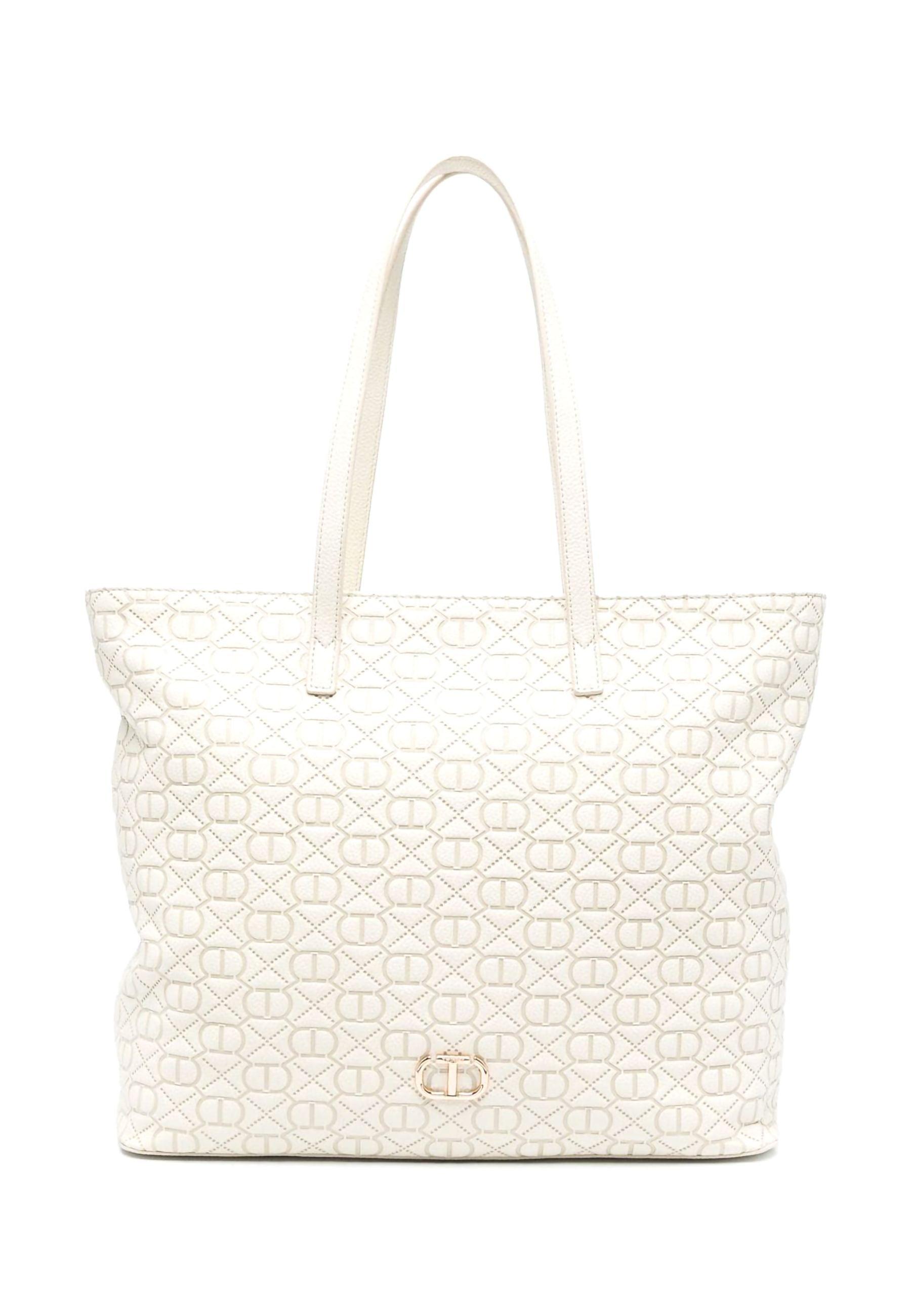 TWINSET Borsa Tote Avorio 231TB711E - Sandrini Calzature e Abbigliamento