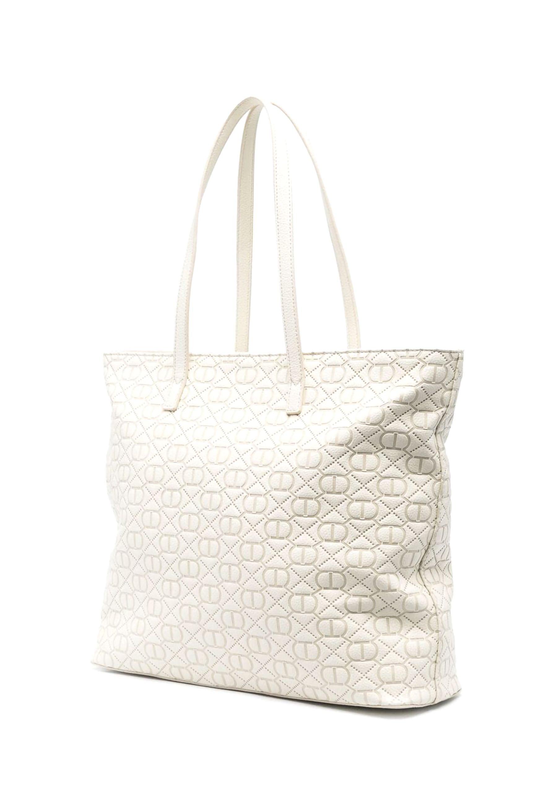 TWINSET Borsa Tote Avorio 231TB711E - Sandrini Calzature e Abbigliamento
