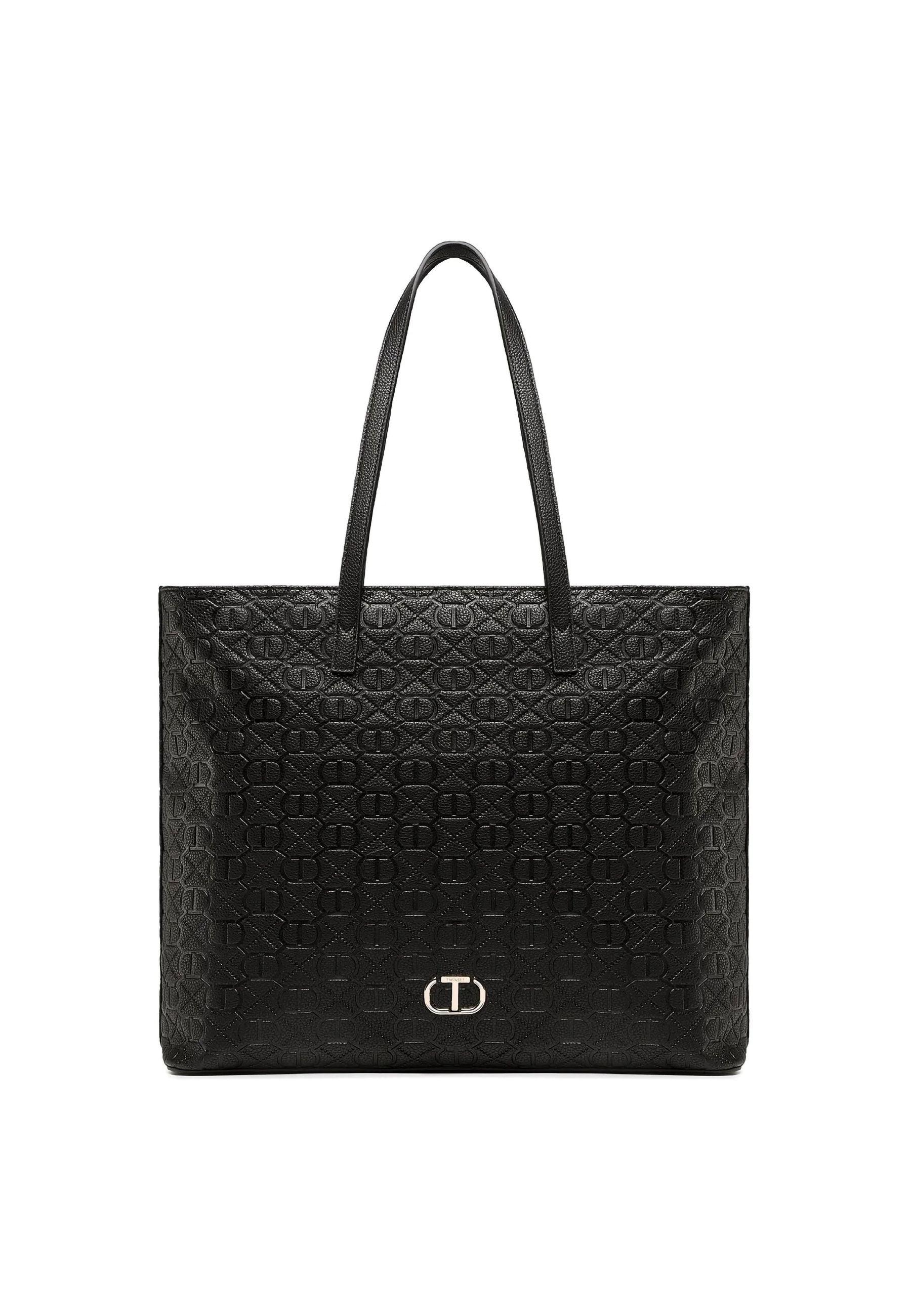 TWINSET Borsa Tote Black 231TB711E - Sandrini Calzature e Abbigliamento