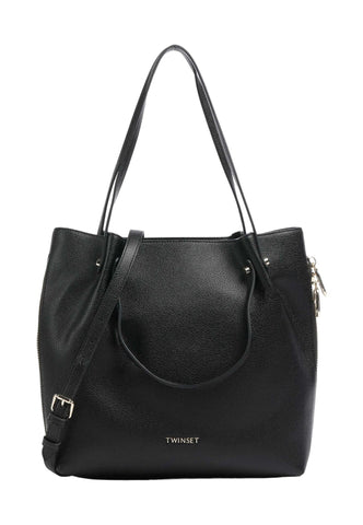 TWINSET Borsa Tote Large Nero 232TB7050 - Sandrini Calzature e Abbigliamento