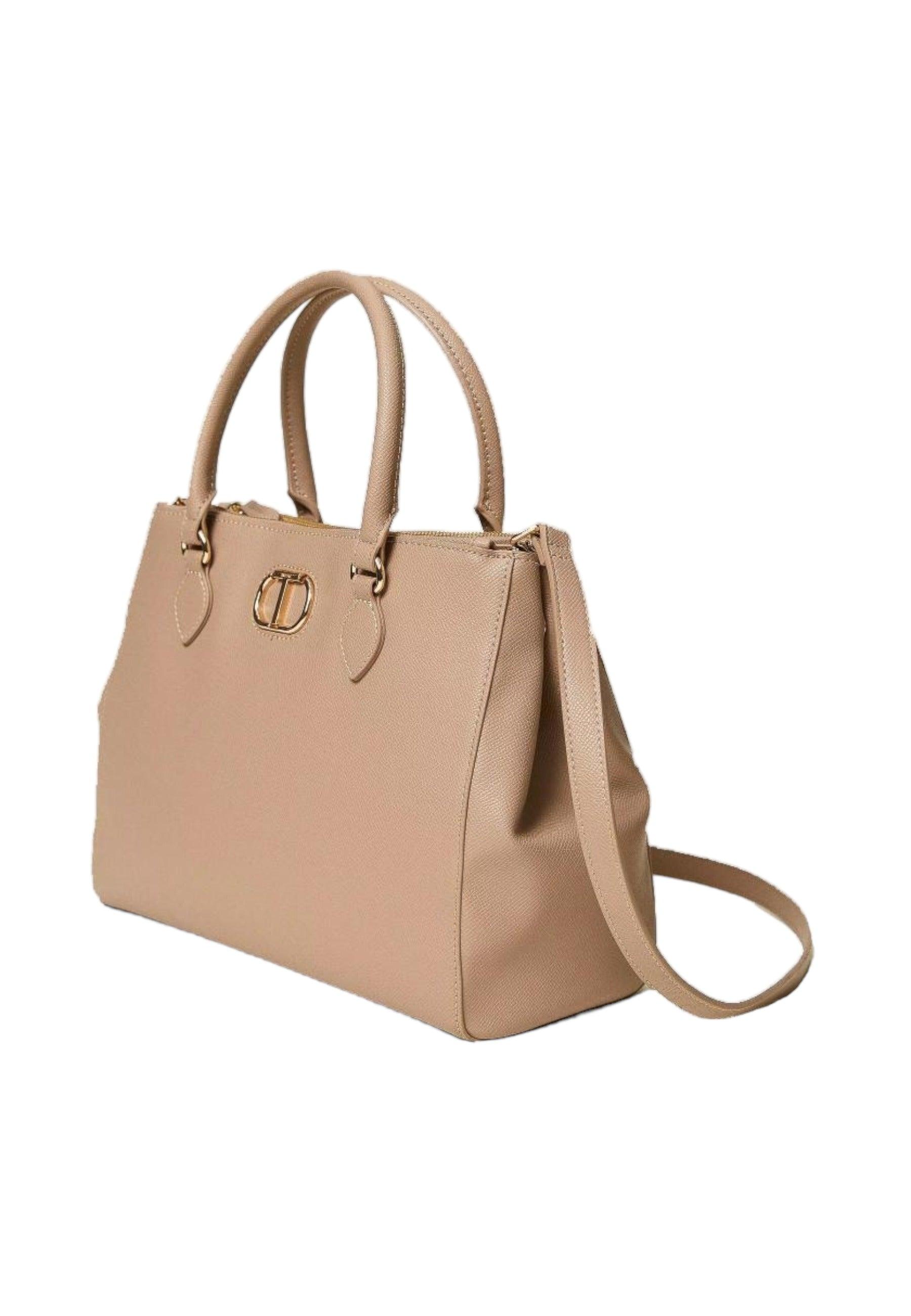 TWINSET Borsa Tote Light Taupe 232TB7172 - Sandrini Calzature e Abbigliamento
