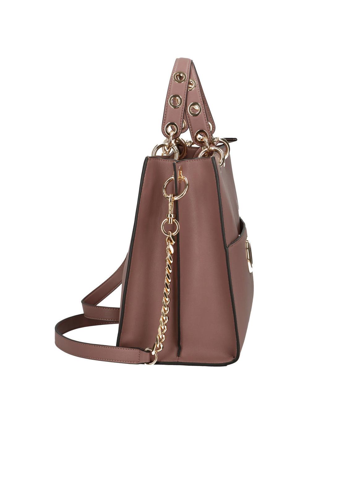 TWINSET Borsa Tote Logo Rosa Terra Del Deserto 222TD8220 - Sandrini Calzature e Abbigliamento