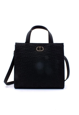 TWINSET Borsa Tote Mid Nero 231TB711B - Sandrini Calzature e Abbigliamento
