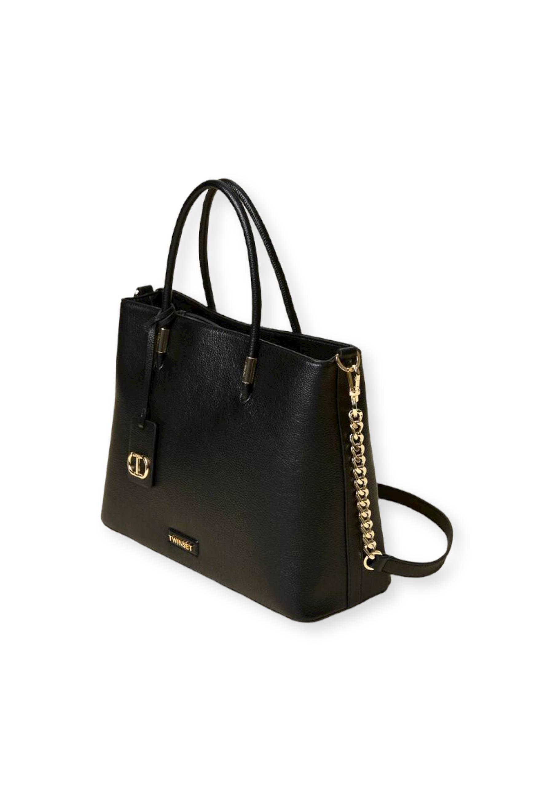 TWINSET Borsa Tote Nero 222TD8320 - Sandrini Calzature e Abbigliamento