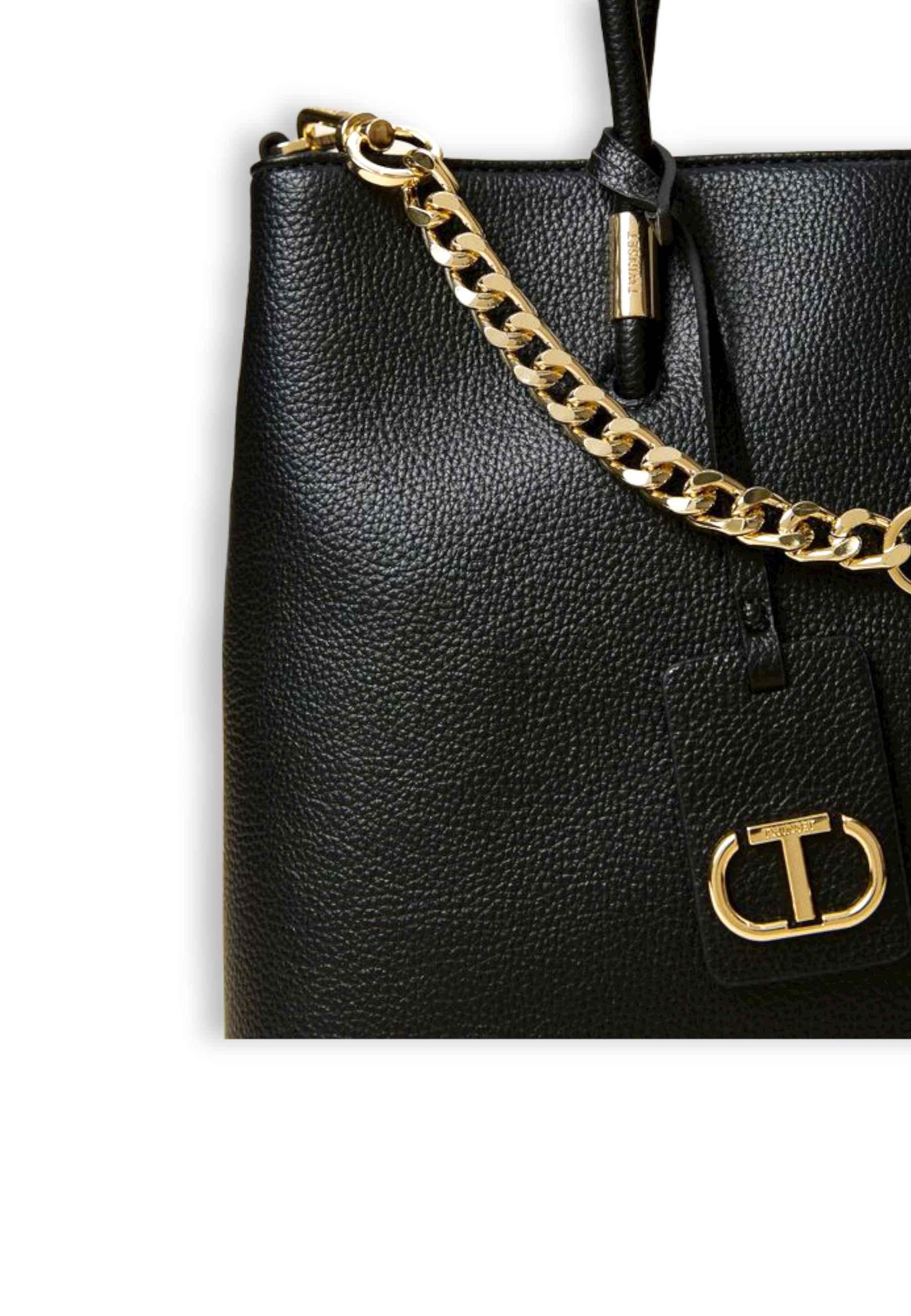 TWINSET Borsa Tote Nero 222TD8320 - Sandrini Calzature e Abbigliamento
