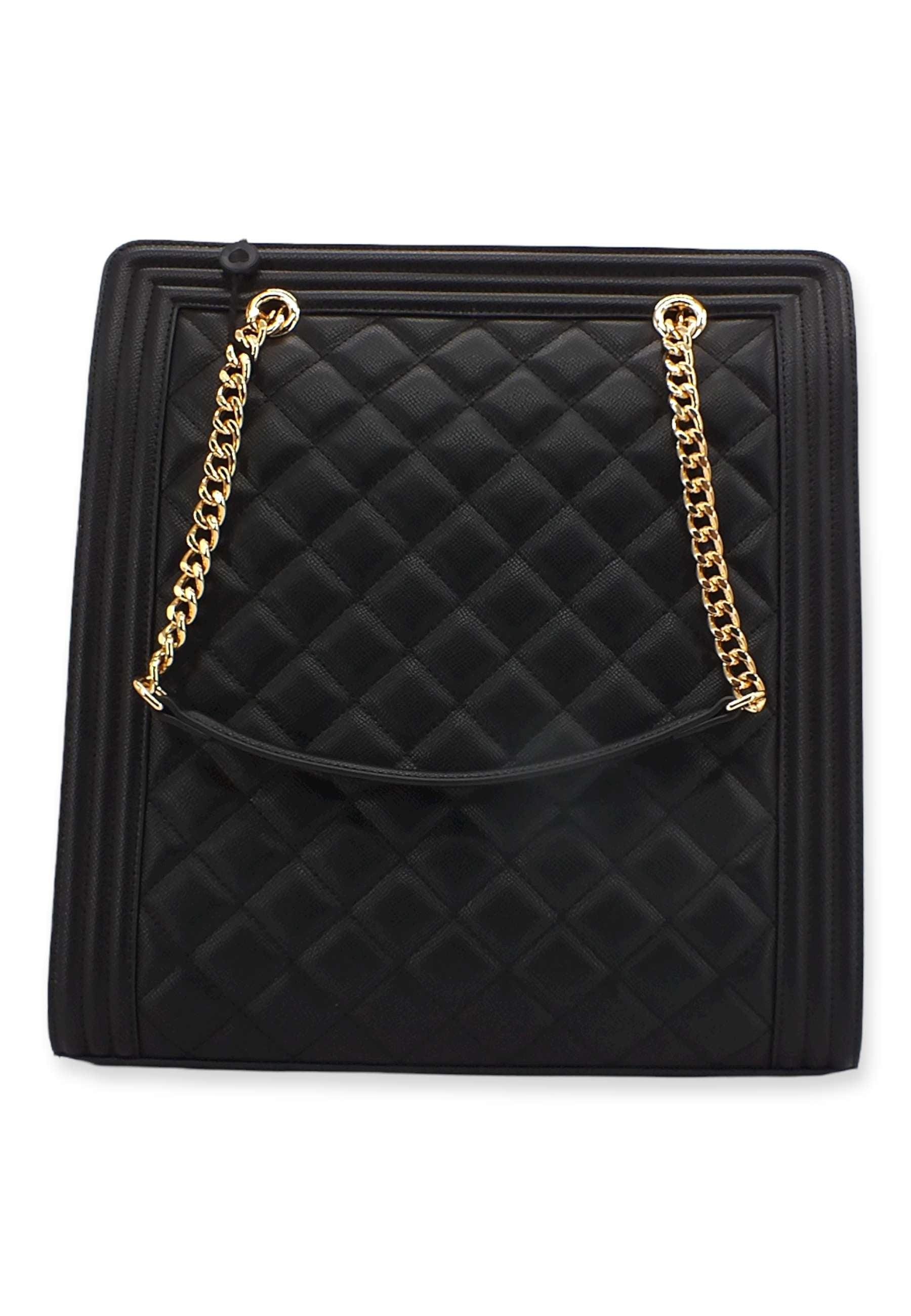 TWINSET Borsa Tote Quilted Nero 222TD8143 - Sandrini Calzature e Abbigliamento