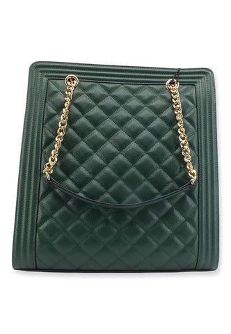 TWINSET Borsa Tote Quilted Verde 222TD8143 - Sandrini Calzature e Abbigliamento
