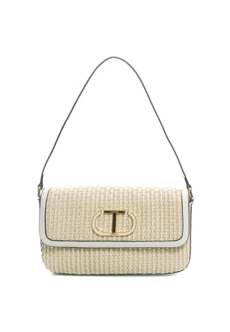 TWINSET Borsa Tracolla Avorio Beige 231TD8372 - Sandrini Calzature e Abbigliamento
