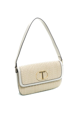 TWINSET Borsa Tracolla Avorio Beige 231TD8372 - Sandrini Calzature e Abbigliamento