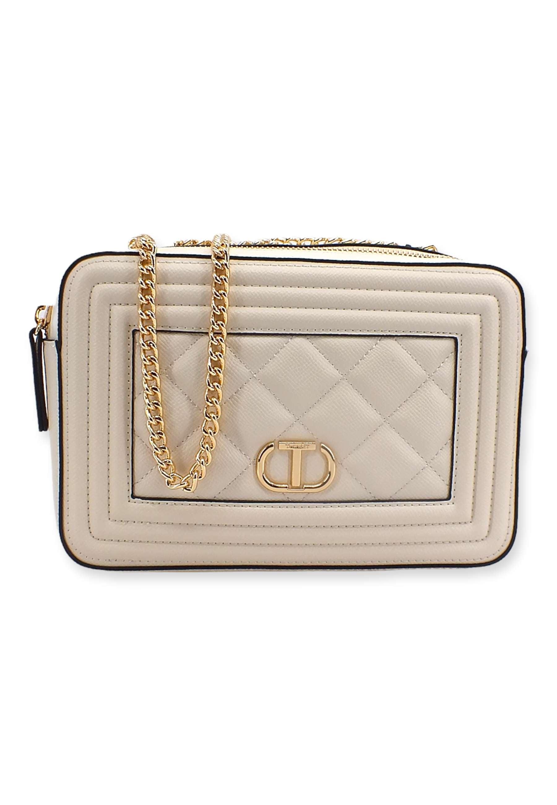 TWINSET Borsa Tracolla Bianco Neve 222TD8142 - Sandrini Calzature e Abbigliamento