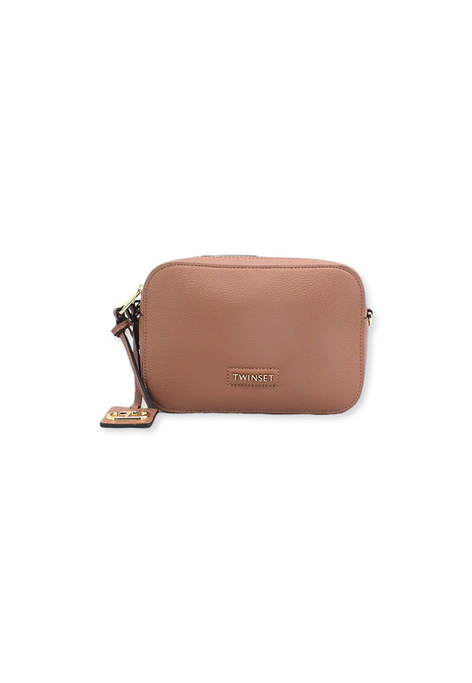 TWINSET Borsa Tracolla Double Zip Rosa Duna 222TD8321 - Sandrini Calzature e Abbigliamento