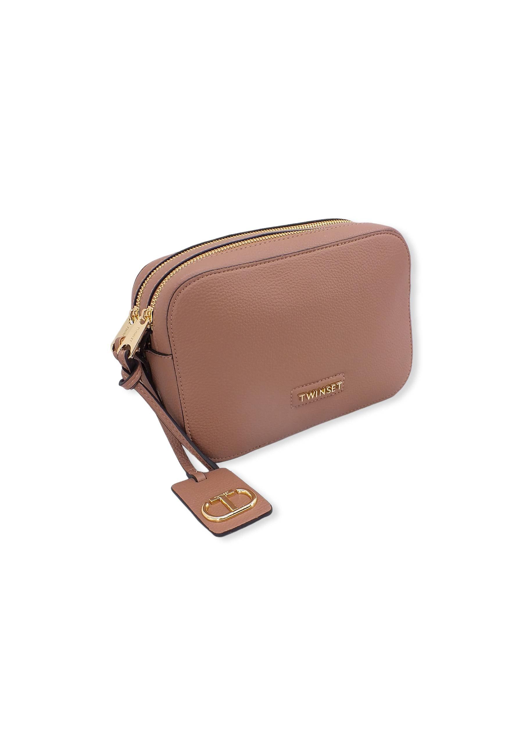 TWINSET Borsa Tracolla Double Zip Rosa Duna 222TD8321 - Sandrini Calzature e Abbigliamento