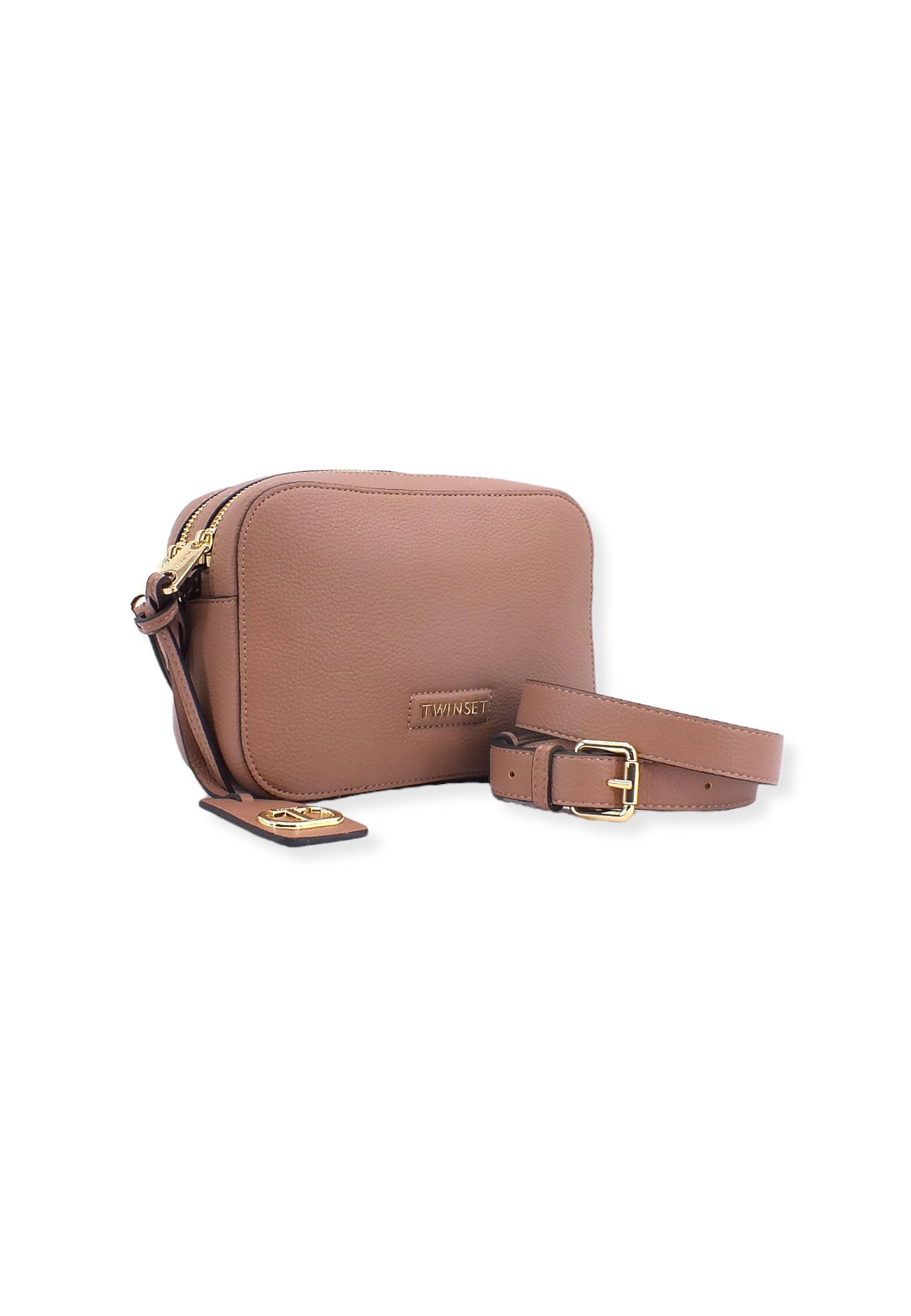 TWINSET Borsa Tracolla Double Zip Rosa Duna 222TD8321 - Sandrini Calzature e Abbigliamento