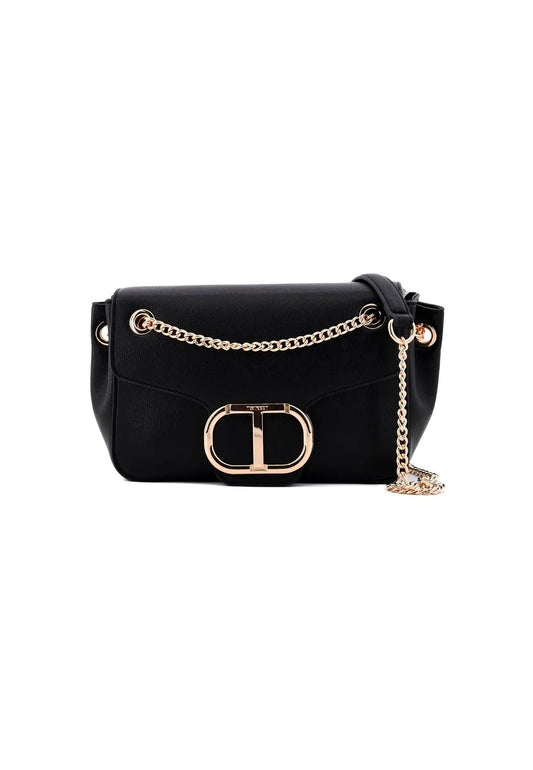 TWINSET Borsa Tracolla Flap Nero 231TB7061 - Sandrini Calzature e Abbigliamento