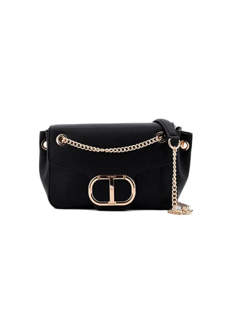 TWINSET Borsa Tracolla Flap Nero 231TB7061 - Sandrini Calzature e Abbigliamento
