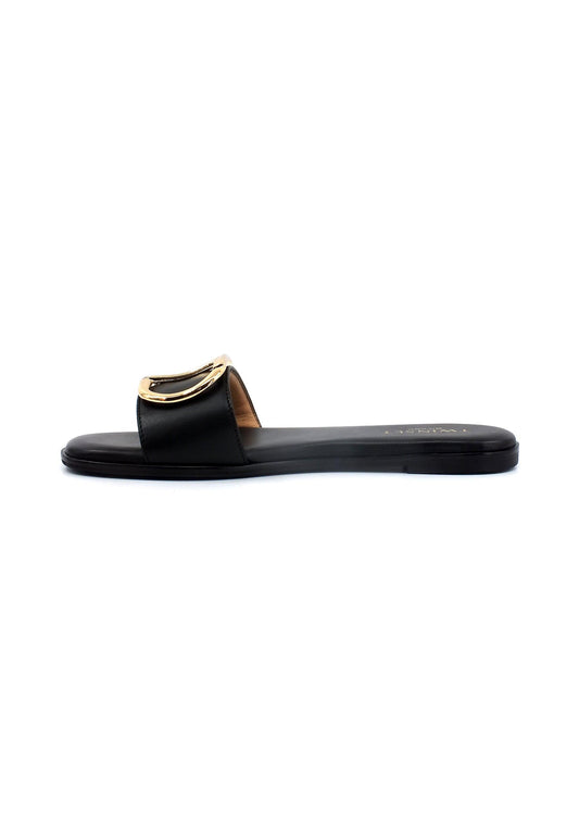 TWINSET Ciabatta Donna Nero 231TCP128 - Sandrini Calzature e Abbigliamento