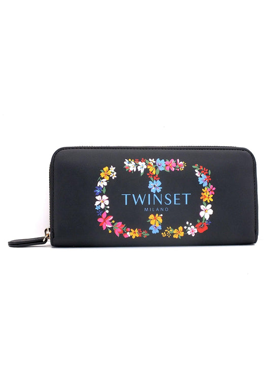 TWINSET Portafoglio Donna Nero 222TD8123 - Sandrini Calzature e Abbigliamento