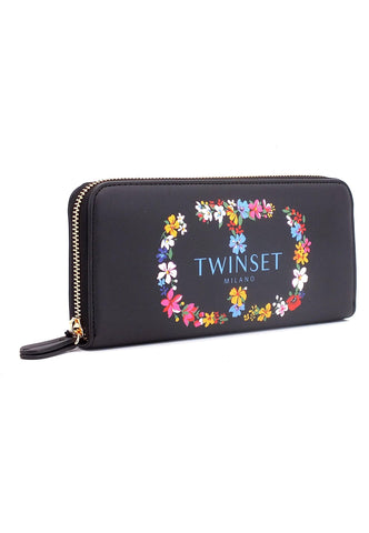 TWINSET Portafoglio Donna Nero 222TD8123 - Sandrini Calzature e Abbigliamento