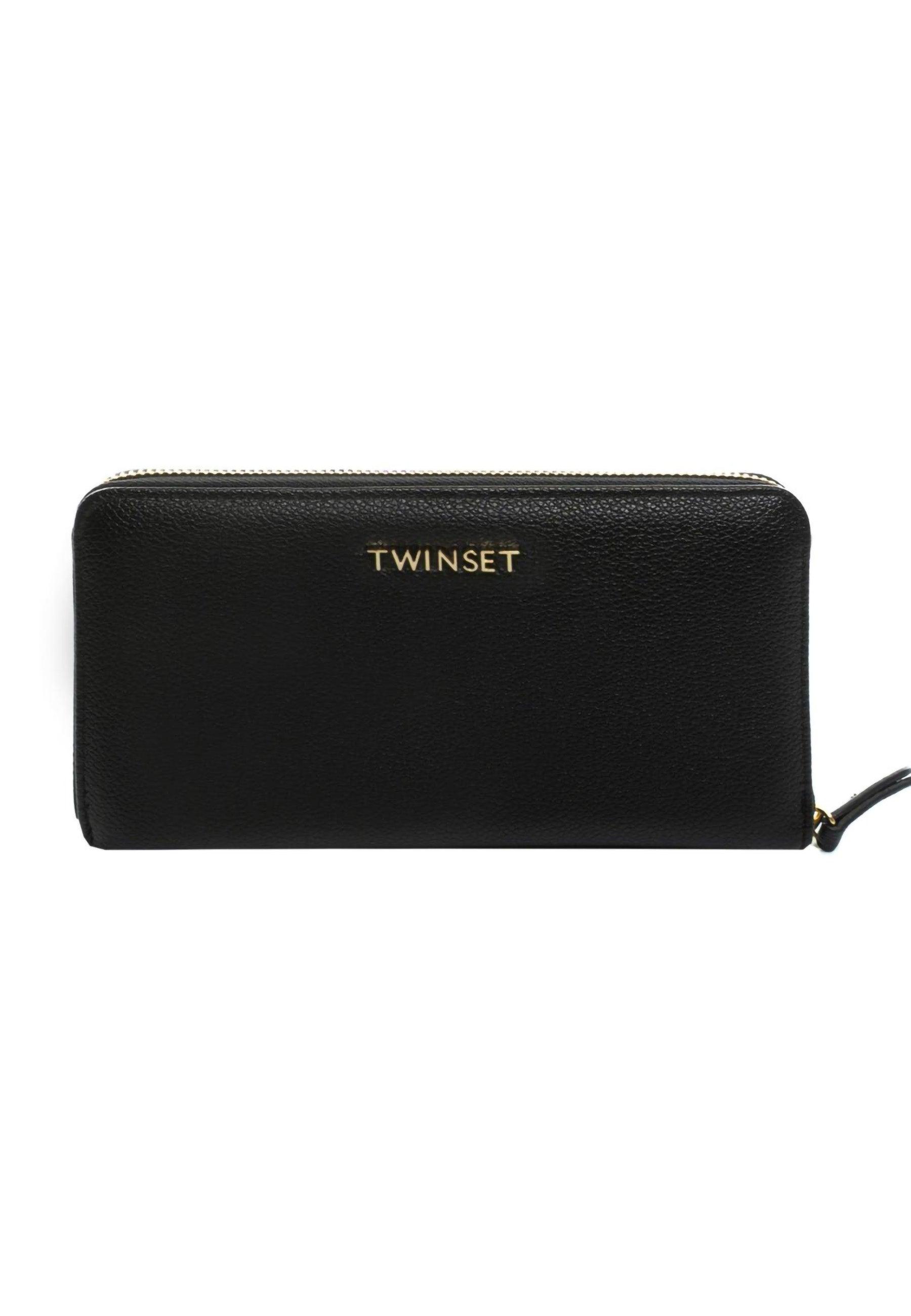 TWINSET Portafoglio Donna Nero 232TB7056 - Sandrini Calzature e Abbigliamento