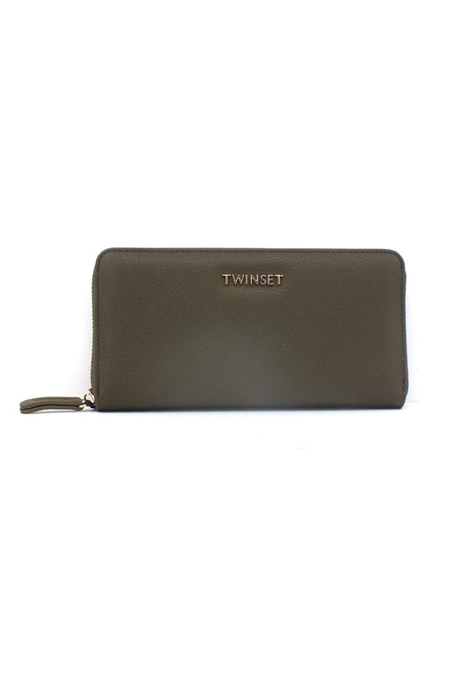 TWINSET Portafoglio Donna Verde Militare 232TB7057 - Sandrini Calzature e Abbigliamento