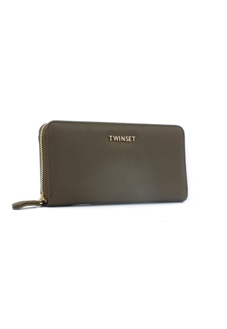 TWINSET Portafoglio Donna Verde Militare 232TB7057 - Sandrini Calzature e Abbigliamento