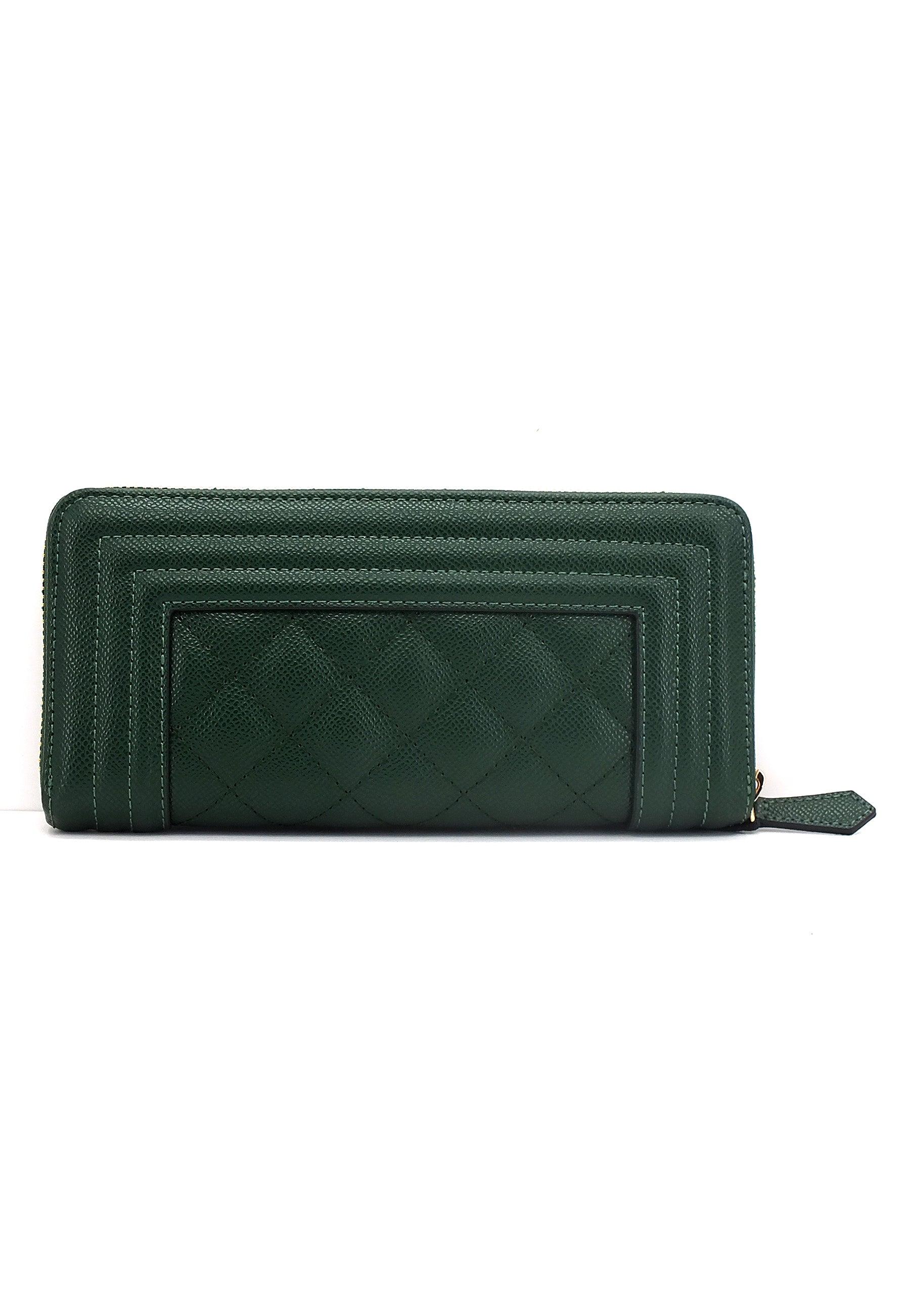 TWINSET Portafoglio Donna Verde Scuro 222TD8144 - Sandrini Calzature e Abbigliamento