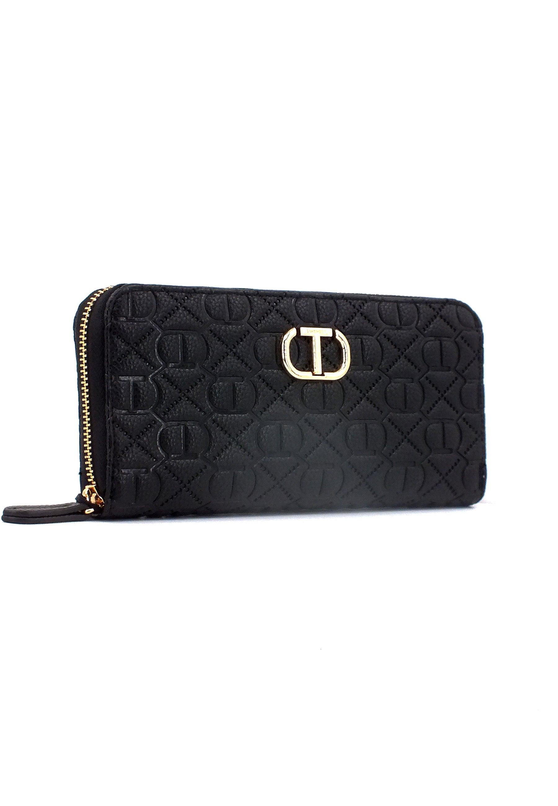 TWINSET Portafoglio Zip Donna Nero 231TB711G - Sandrini Calzature e Abbigliamento