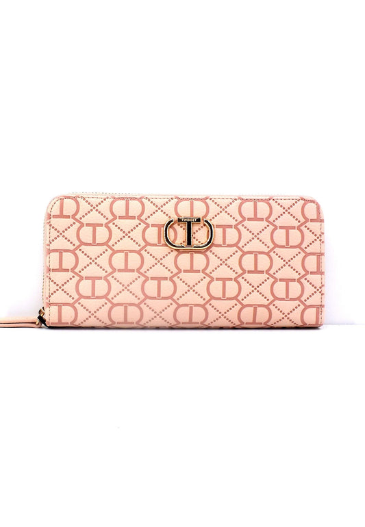 TWINSET Portafoglio Zip Donna Pink Mousse 231TB711G - Sandrini Calzature e Abbigliamento