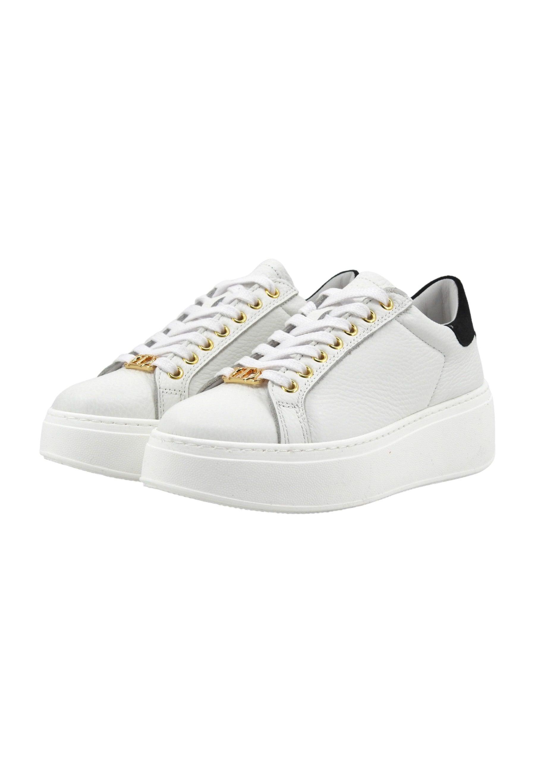 TWINSET Sneaker Donna Bianco Ottico Nero 241TCT094 - Sandrini Calzature e Abbigliamento