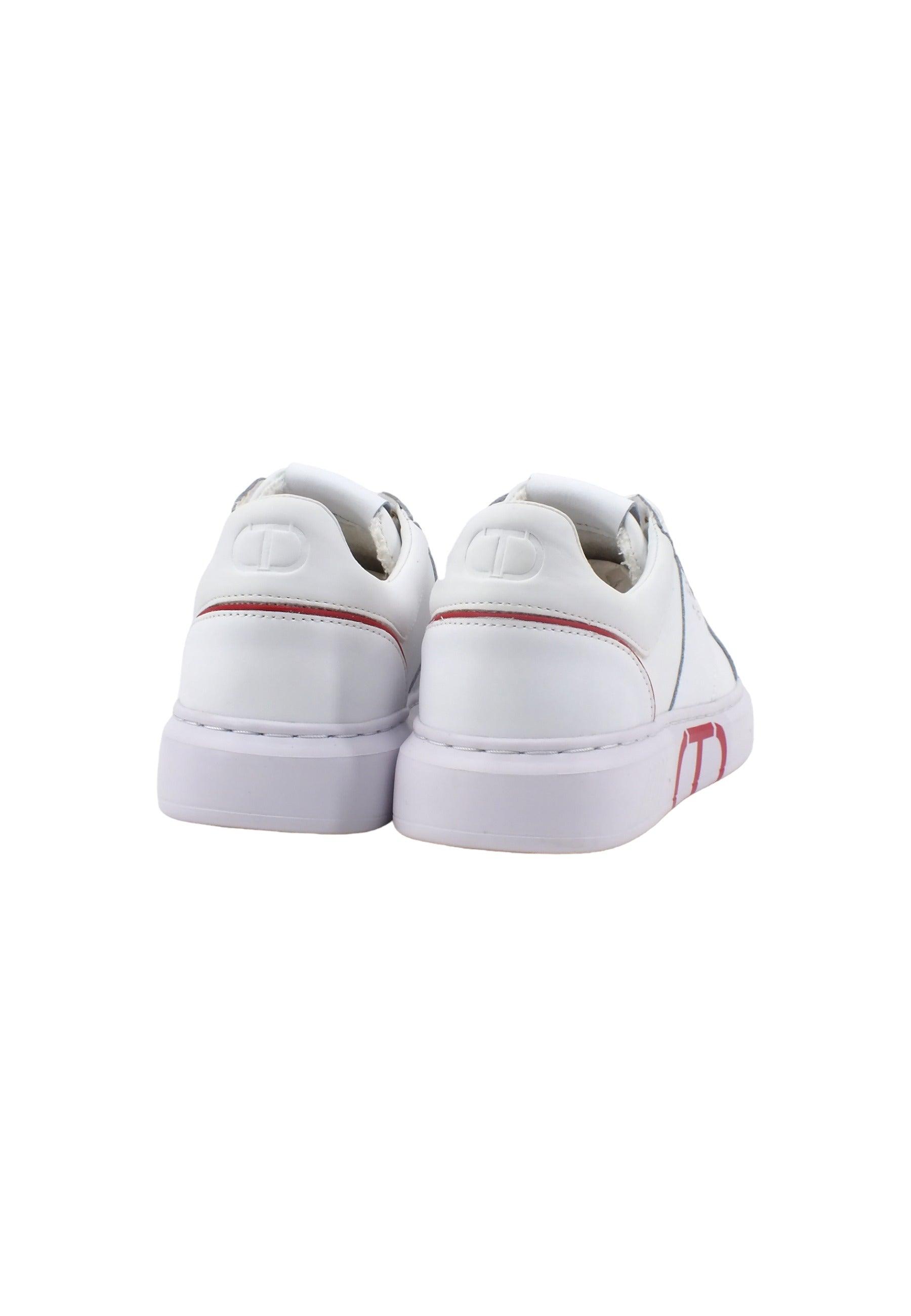 TWINSET Sneaker Donna Bianco Ottico Papavero 231TCP070 - Sandrini Calzature e Abbigliamento