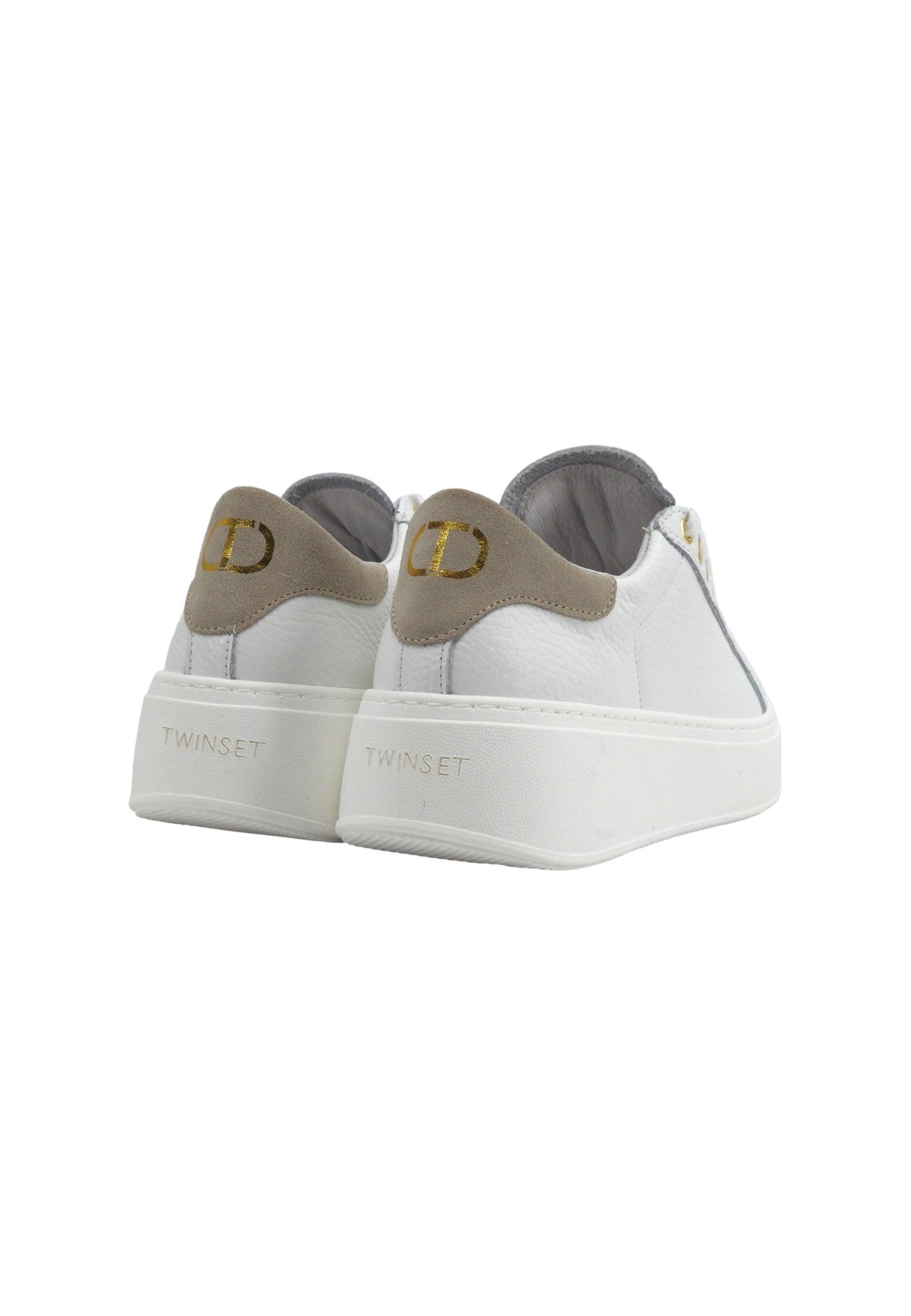 TWINSET Sneaker Donna Bianco Ottico Par 241TCT094 - Sandrini Calzature e Abbigliamento