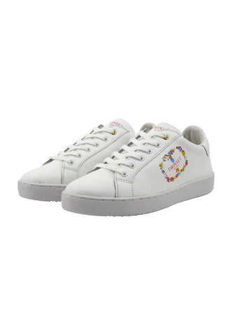 TWINSET Sneaker Donna Flower Bianco Ottico 241TC046 - Sandrini Calzature e Abbigliamento