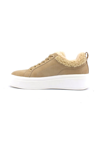TWINSET Sneaker Pelo Donna Beige 232TCT200 - Sandrini Calzature e Abbigliamento
