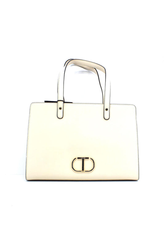 TWINSET Top Handle Borsa Avorio 231TB7252 - Sandrini Calzature e Abbigliamento