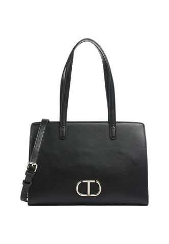 TWINSET Top Handle Borsa Rigida Nero 232TB7070 - Sandrini Calzature e Abbigliamento
