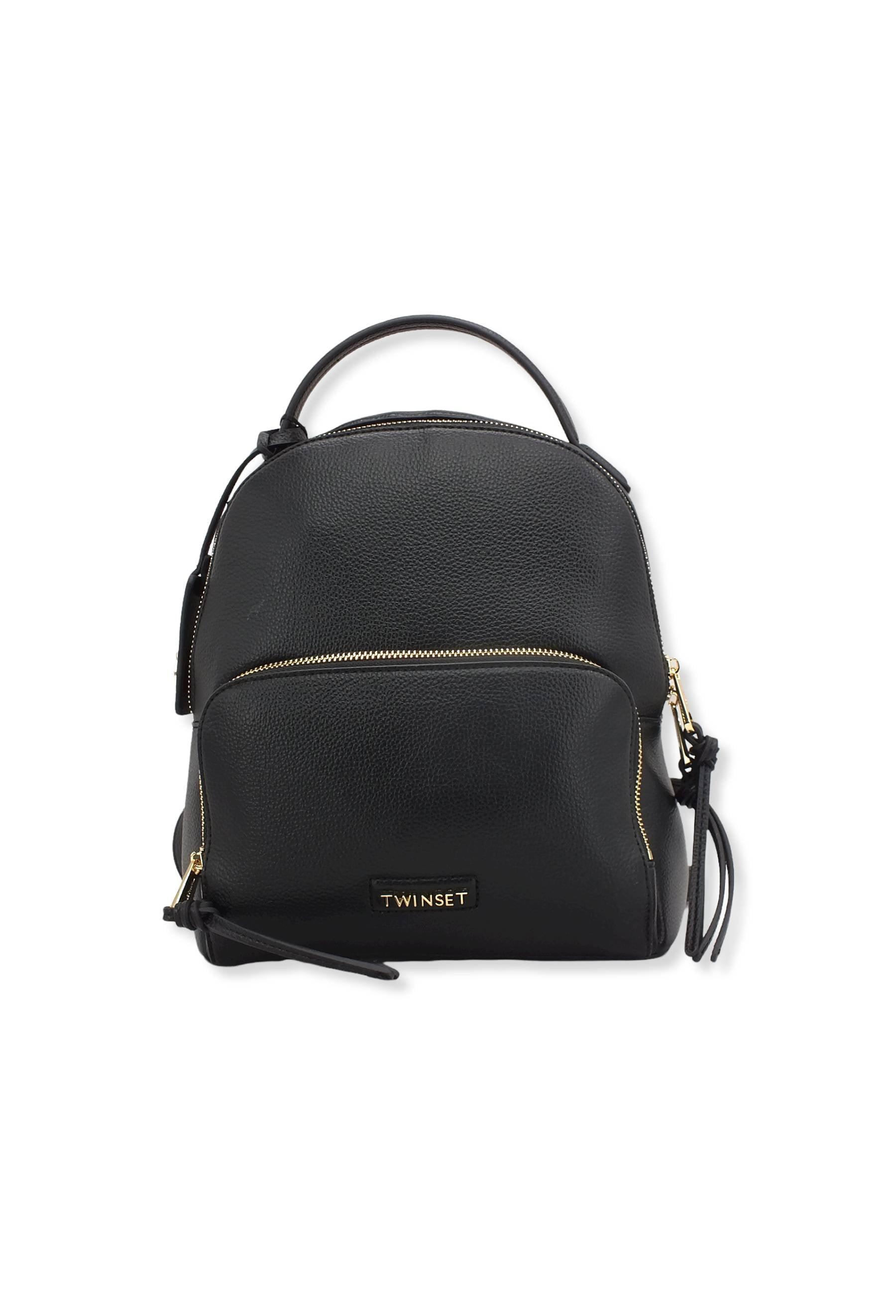 TWINSET Zaino Backpack Nero 222TD8323 - Sandrini Calzature e Abbigliamento