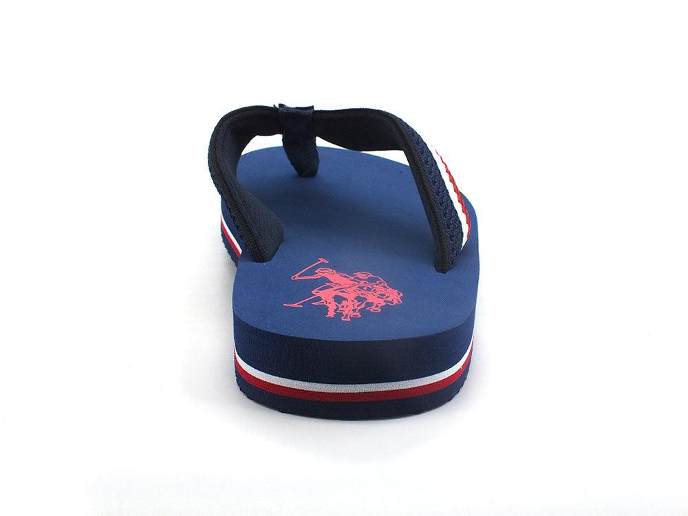 U.S. POLO ASSN. Ciabatta Infradito Mesh Tessuto Blu - Sandrini Calzature e Abbigliamento