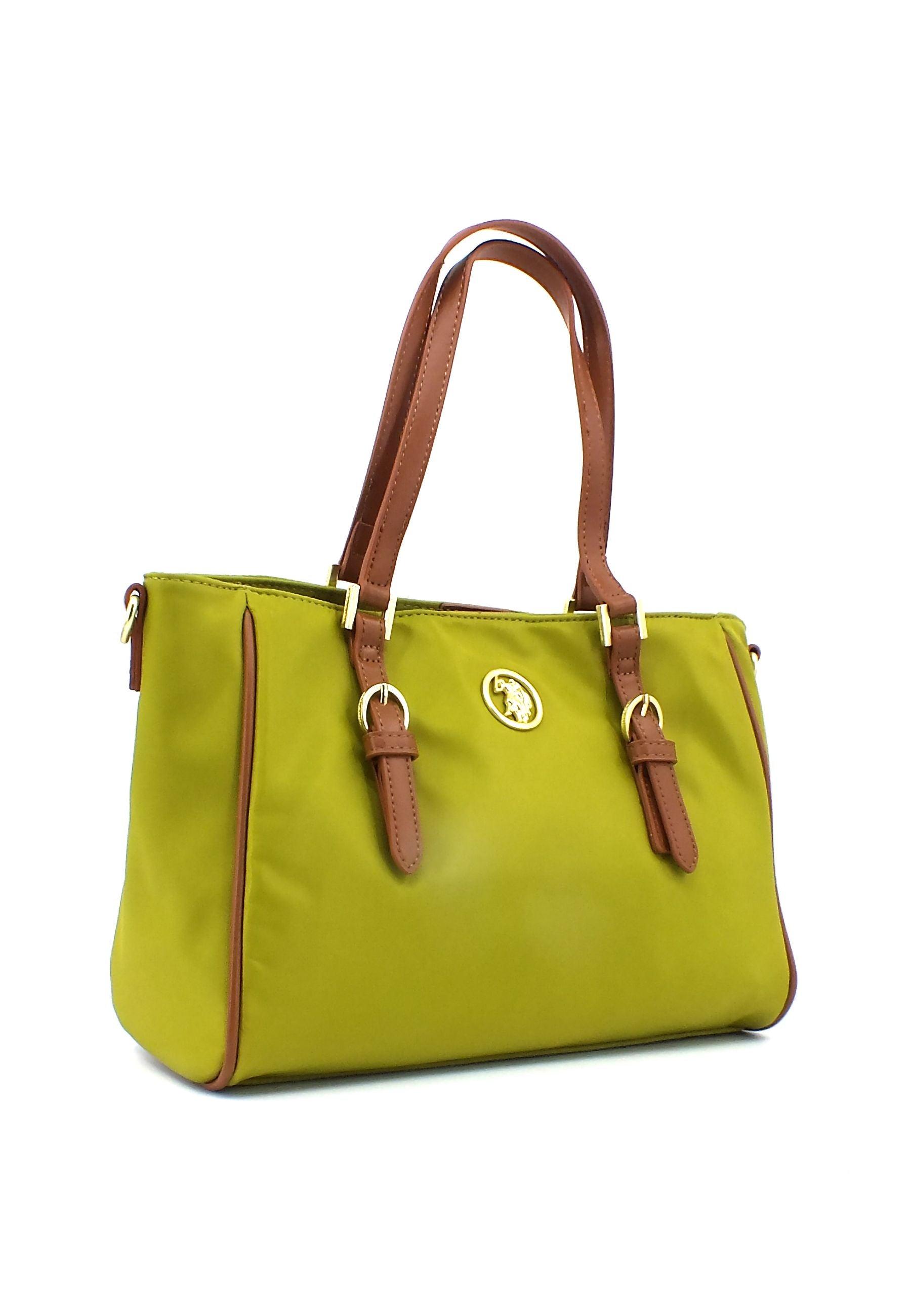 U.S. POLO ASSN. Houston Borsa Green Tan BIUHU6060WIPG07 - Sandrini Calzature e Abbigliamento