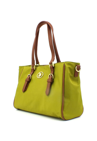 U.S. POLO ASSN. Houston Borsa Green Tan BIUHU6060WIPG07 - Sandrini Calzature e Abbigliamento