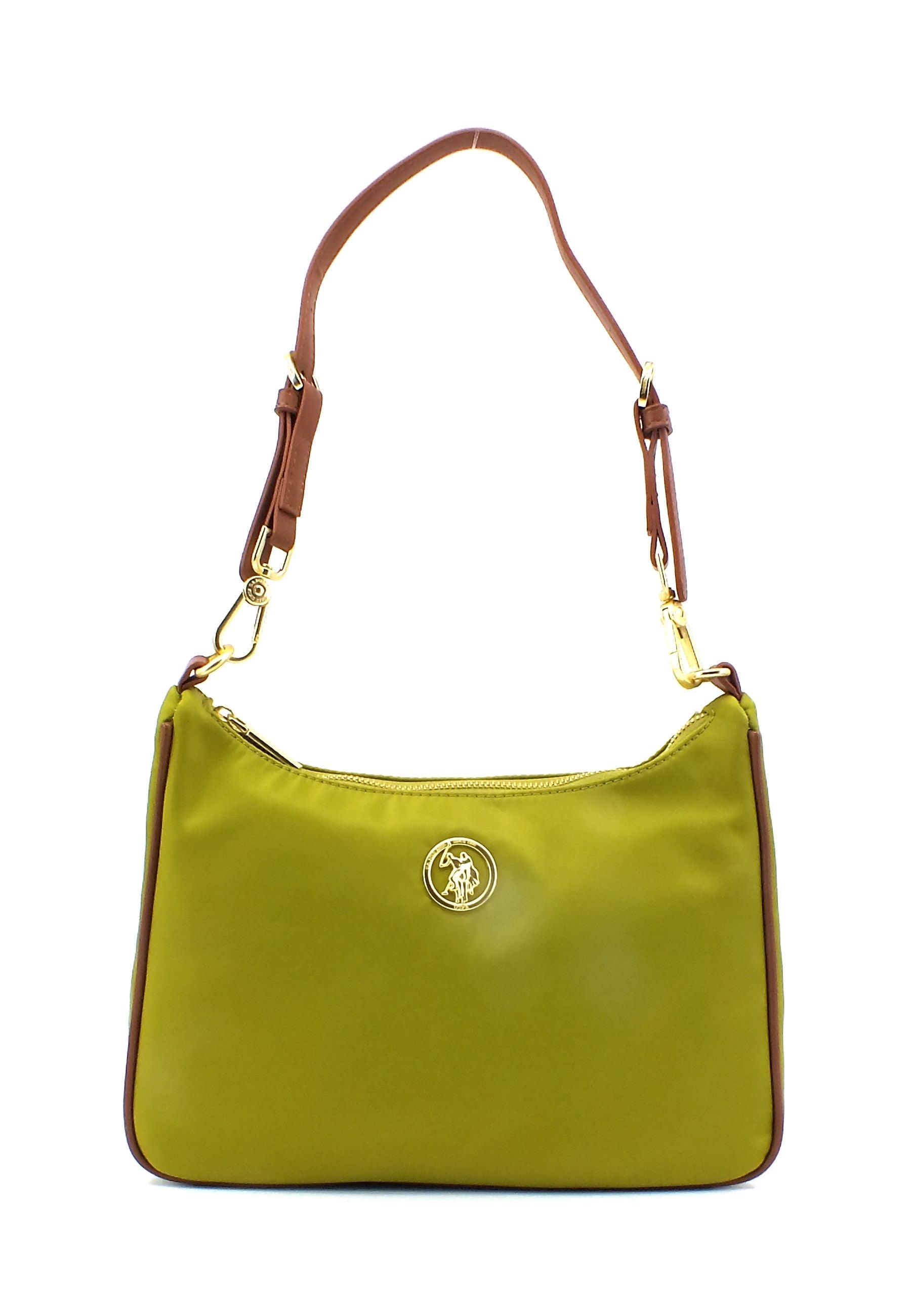 U.S. POLO ASSN. Houston Borsa Hobo Green Tan BEUHU6052WIPG607 - Sandrini Calzature e Abbigliamento