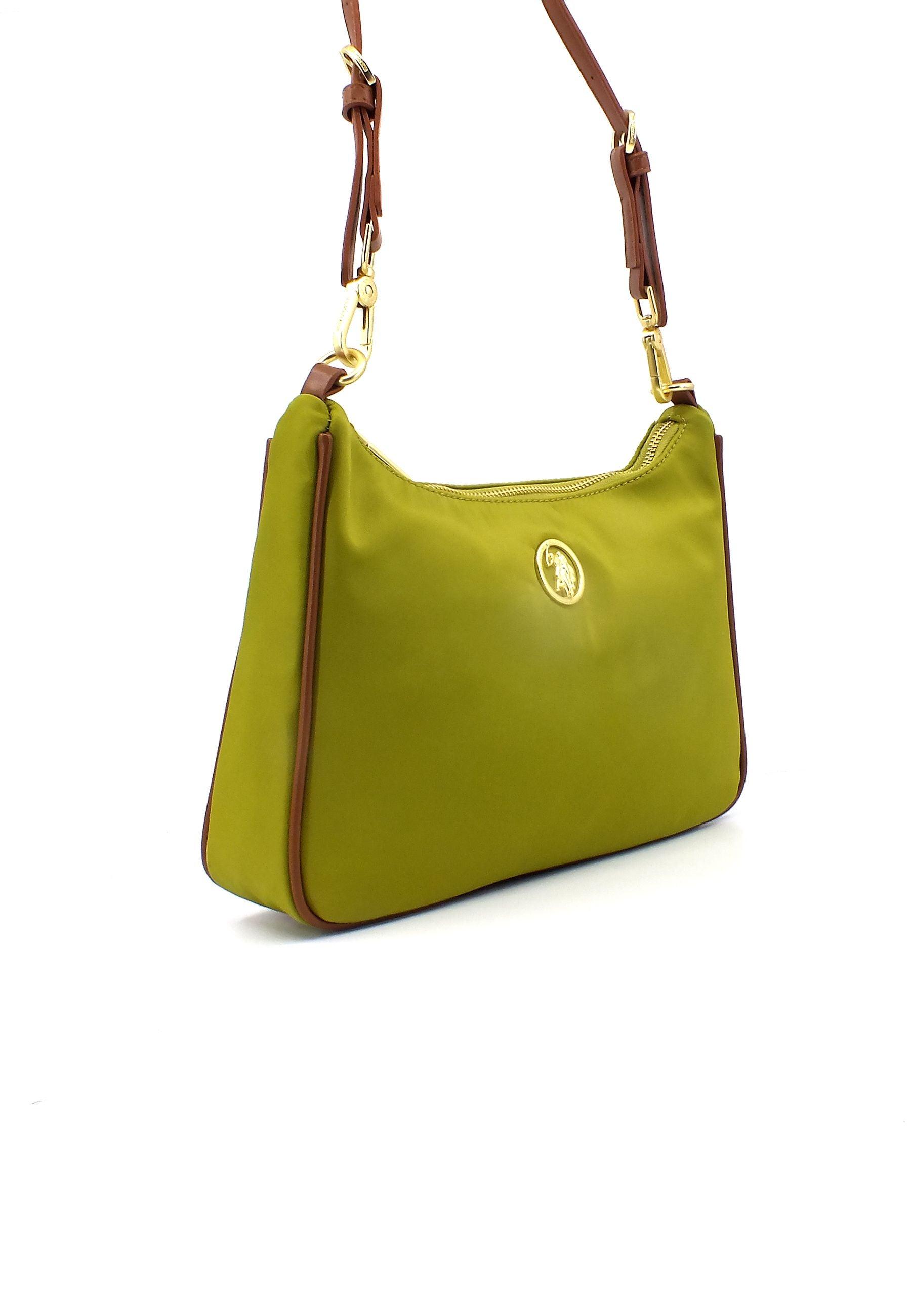U.S. POLO ASSN. Houston Borsa Hobo Green Tan BEUHU6052WIPG607 - Sandrini Calzature e Abbigliamento