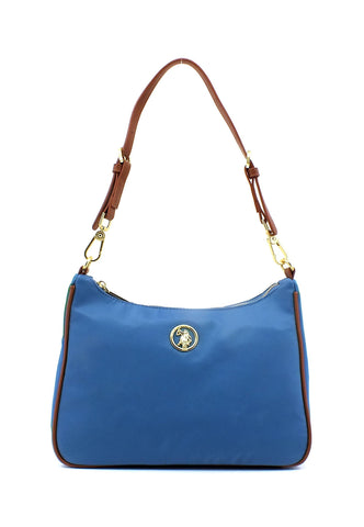 U.S. POLO ASSN. Houston Borsa Hobo Light Blue Tan BEUHU6052WIP299 - Sandrini Calzature e Abbigliamento