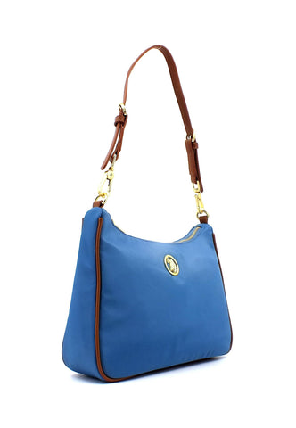 U.S. POLO ASSN. Houston Borsa Hobo Light Blue Tan BEUHU6052WIP299 - Sandrini Calzature e Abbigliamento