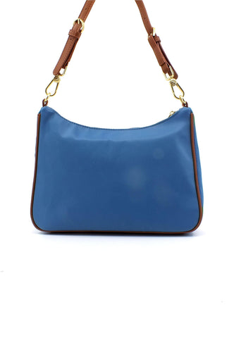 U.S. POLO ASSN. Houston Borsa Hobo Light Blue Tan BEUHU6052WIP299 - Sandrini Calzature e Abbigliamento