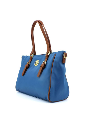 U.S. POLO ASSN. Houston Borsa Light Blue Tan BIUHU6060WIP299 - Sandrini Calzature e Abbigliamento