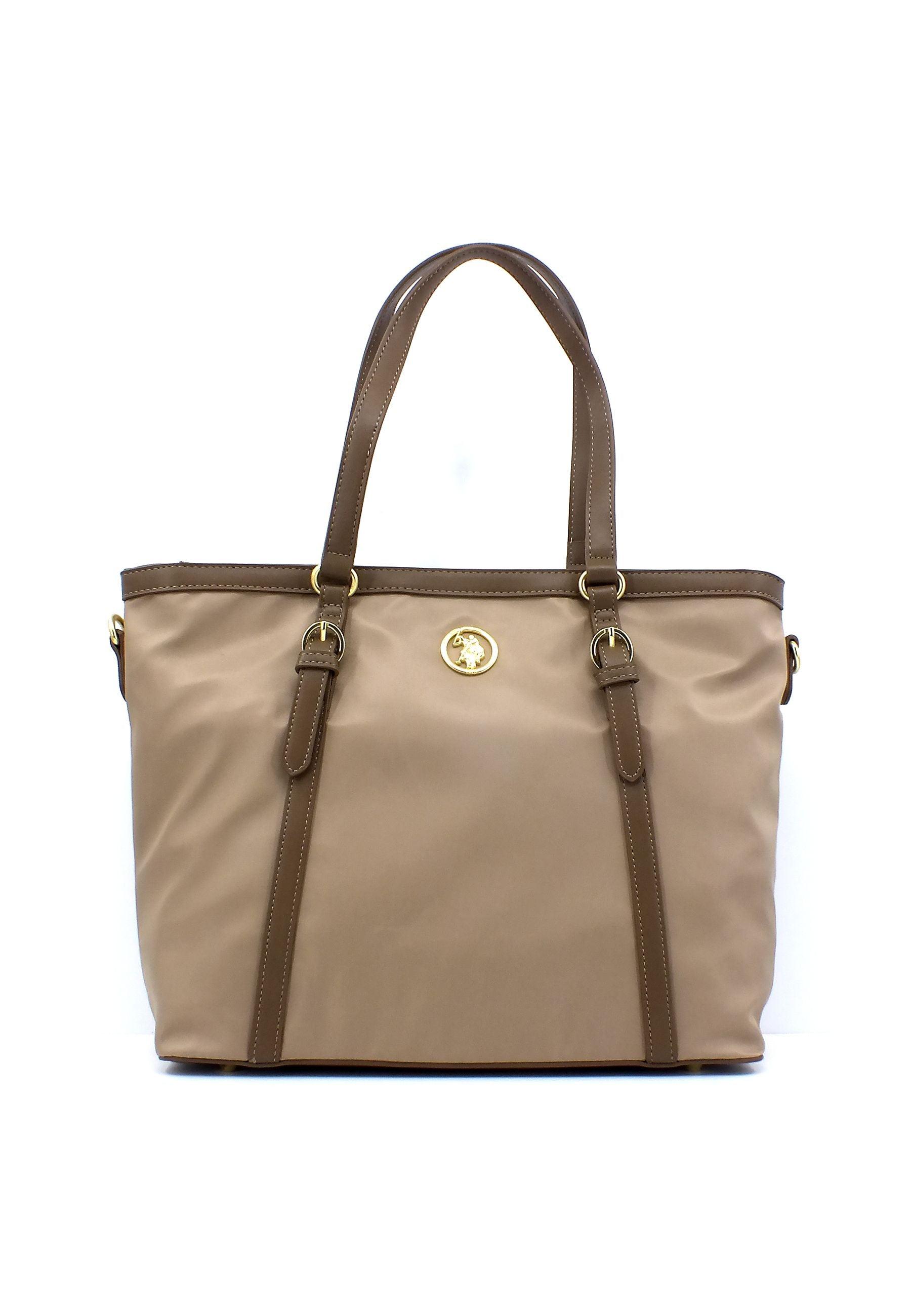 U.S. POLO ASSN. Houston Borsa Shopping Light Taupe BIUHU6050WIP547 - Sandrini Calzature e Abbigliamento